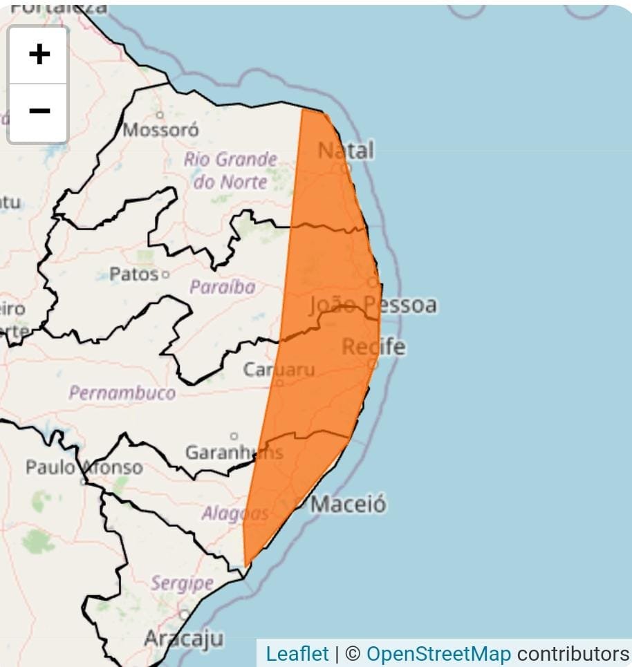Inmet emite alerta de chuvas intensas para 85 municípios da Paraíba