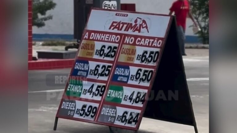 Preço da gasolina dispara e litro chega a custar R$ 6,50 na Paraíba