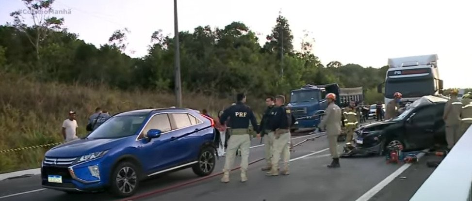 Morre segunda vítima de grave acidente entre carreta e seis veículos na BR-101, na Paraíba