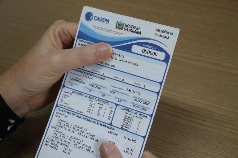 Cagepa propõe reajuste de 7,72% nas tarifas de água e esgoto na Paraíba