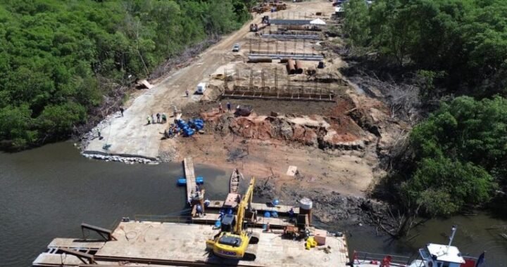 Ponte do futuro: João Azevêdo compartilha imagens do andamento das obras