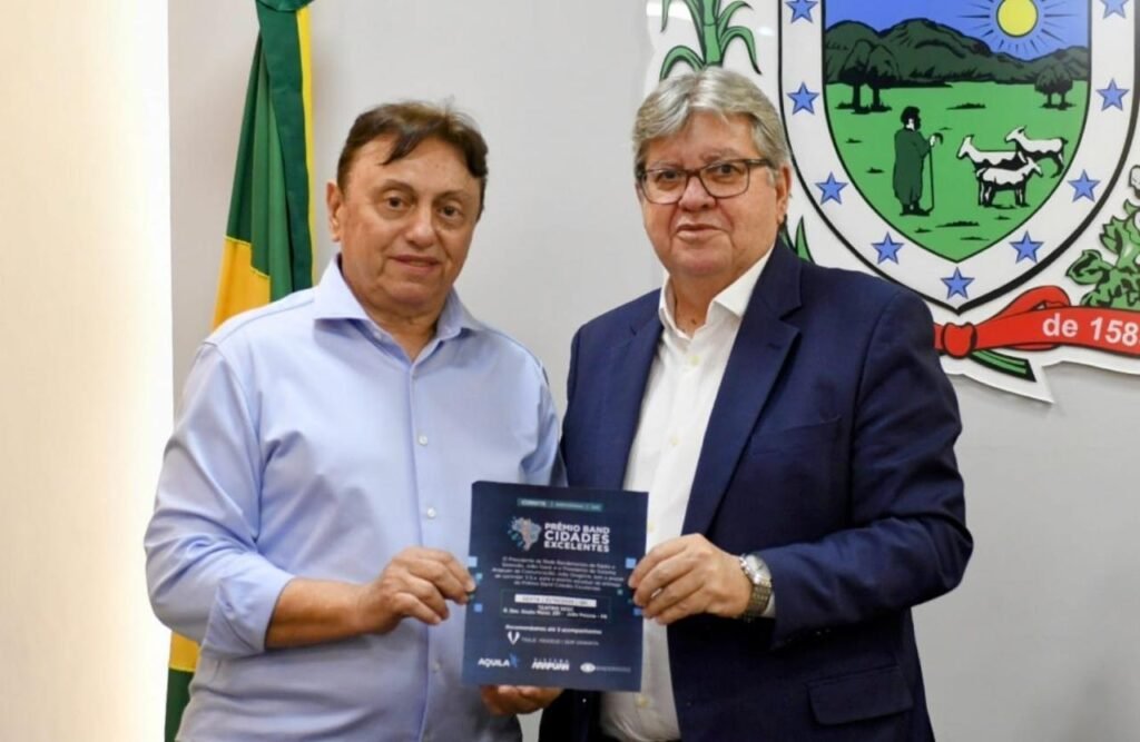 Governador João Azevêdo recebe convite oficial do Prêmio Band Cidades Excelentes, etapa PB