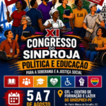 O coordenador-geral do SINTEP-PB participou do XI Congresso do SINPROJA, em Pernambuco.